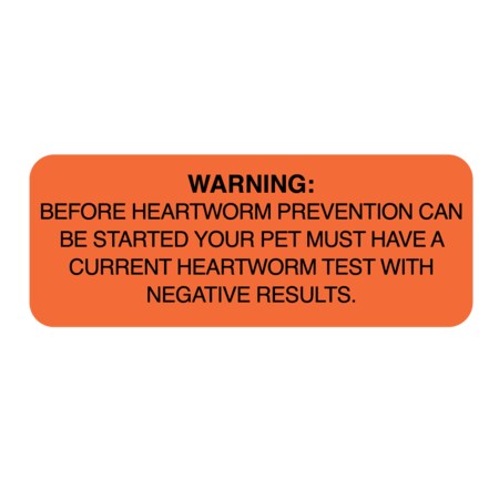 Nevs Before Heartworm Prevention Can Be Started 7/8"x2-1/4" Flr Orng&Black VW-0105